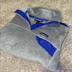 cozy grey&purple Patagonia jacket🤩